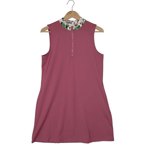 Tommy Bahama GOLF 1/4 Zip Golf Dress Magenta Size Large - Picture 1 of 12